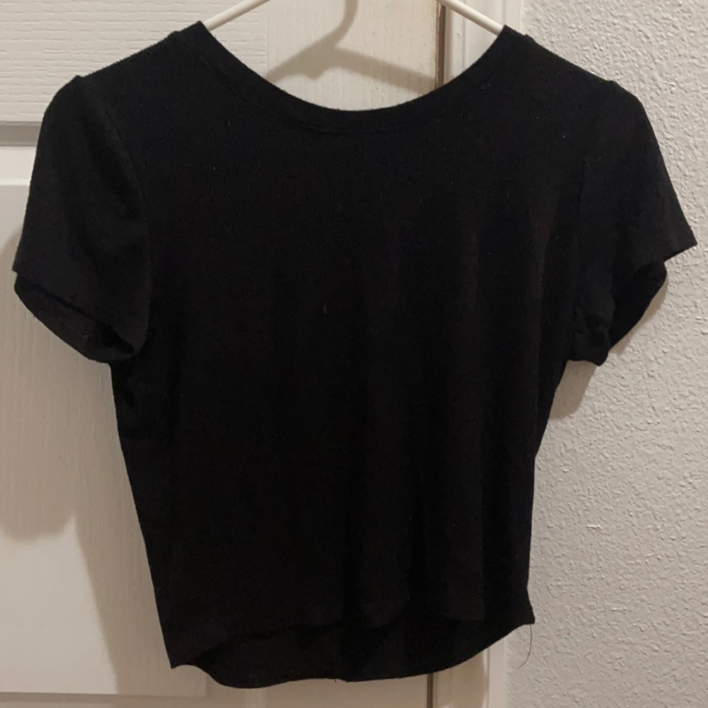 bozzolo black crop top